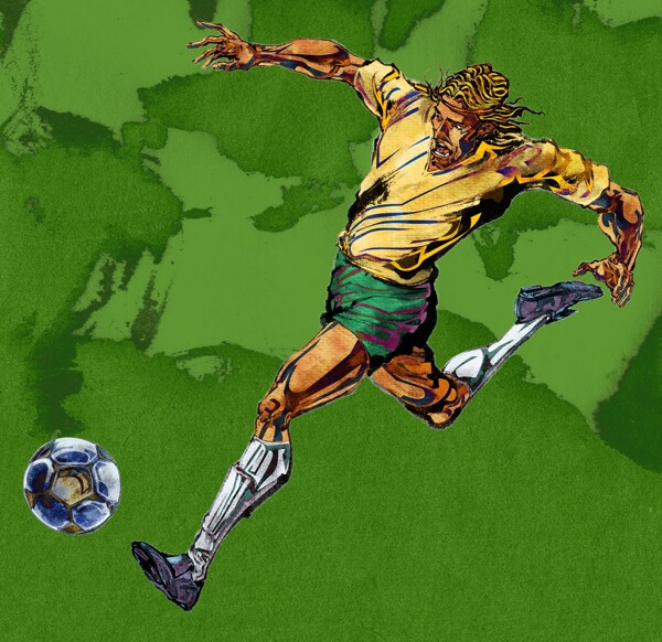 足球世界杯插画集
