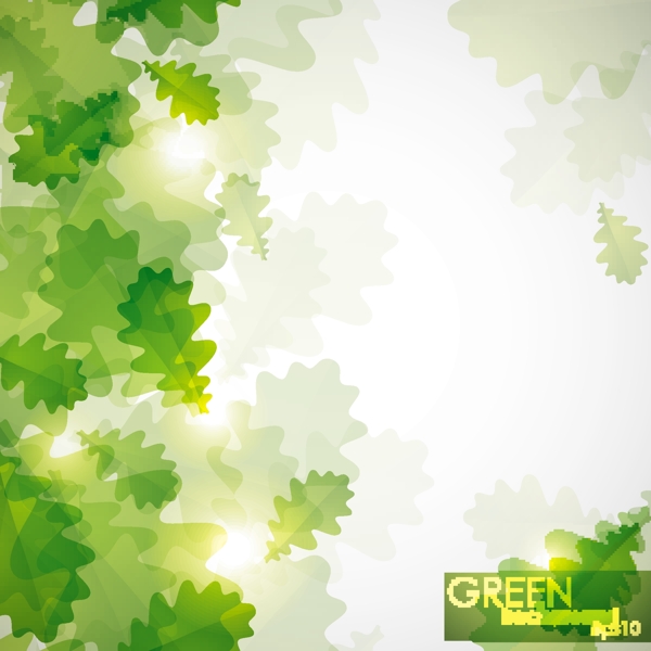 绿色的叶子背景矢量素材04