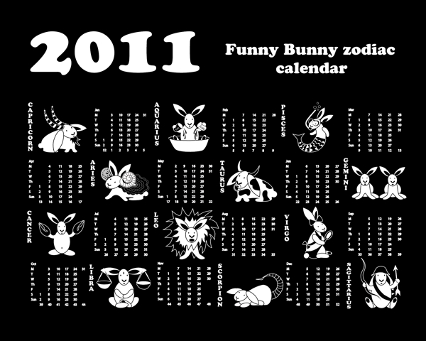 2011年兔年挂历2
