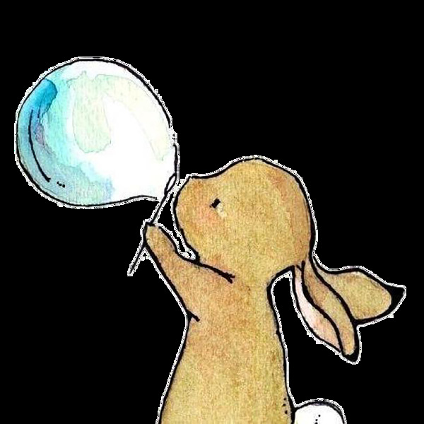 兔子卡通手绘图案
