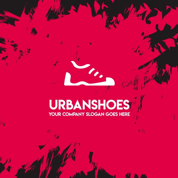 城市鞋子标志logo模板