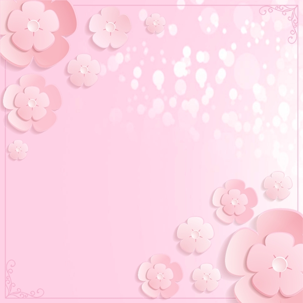 粉色花朵花瓣化妆品PSD分层主图背景素材