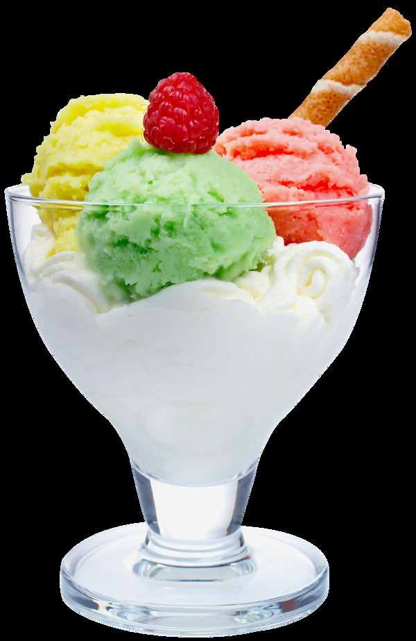 彩色杯装冰淇淋免抠png透明图层素材