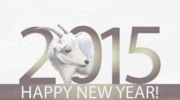 2015创意绵羊头背景矢量素材