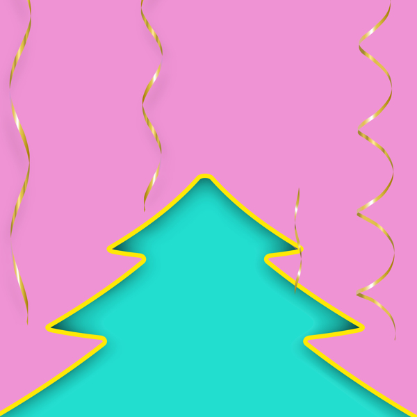 扁平粉色圣诞节背景