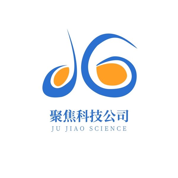 简约聚焦科技网络公司IT商务logo设计