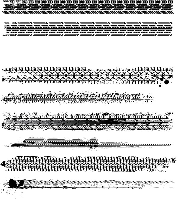 轮胎标记矢量矢量素材