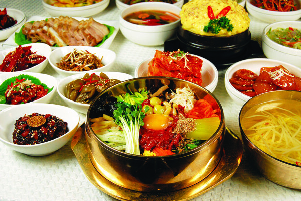 韩国美食拌饭图片