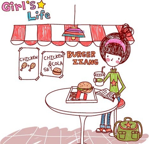 女生的生活GirlsLife汉堡店图片