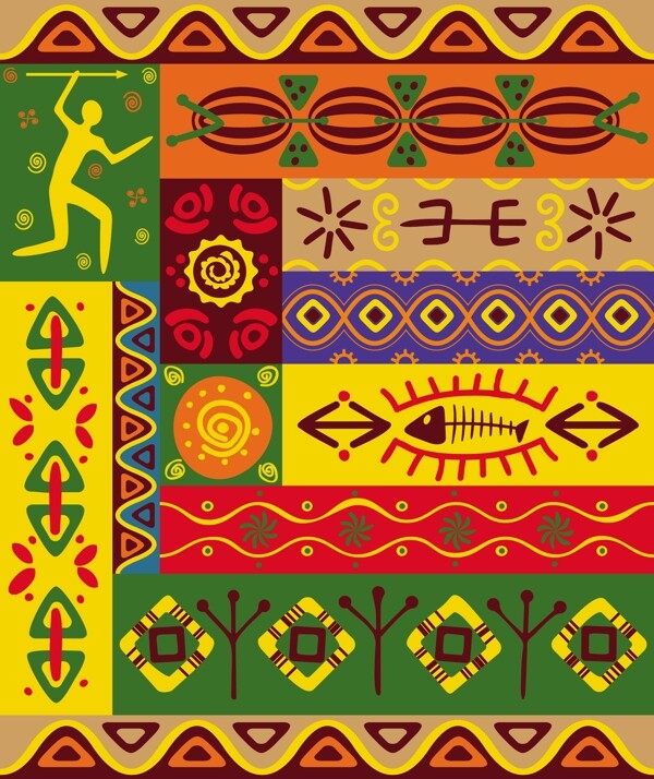 非洲民族风情装饰画图片