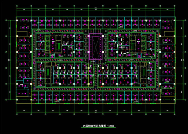 综合天花图CAD图纸