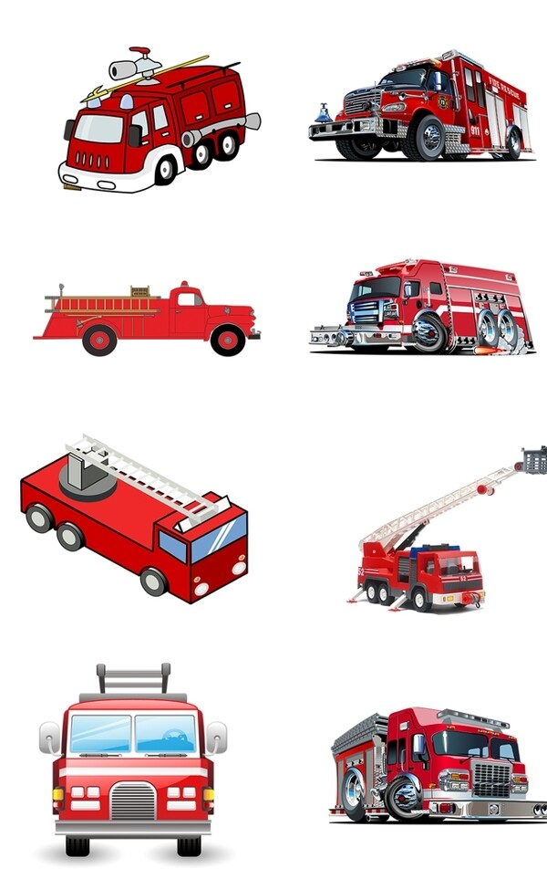 消防车素材图片