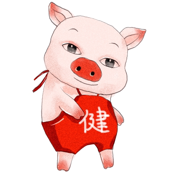 2019年生肖猪猪年健康原创商用元素