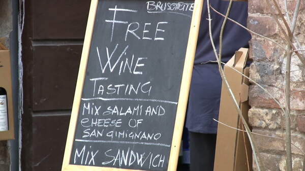 意大利圣吉米尼亚诺免费品酒股票视频视频免费下载