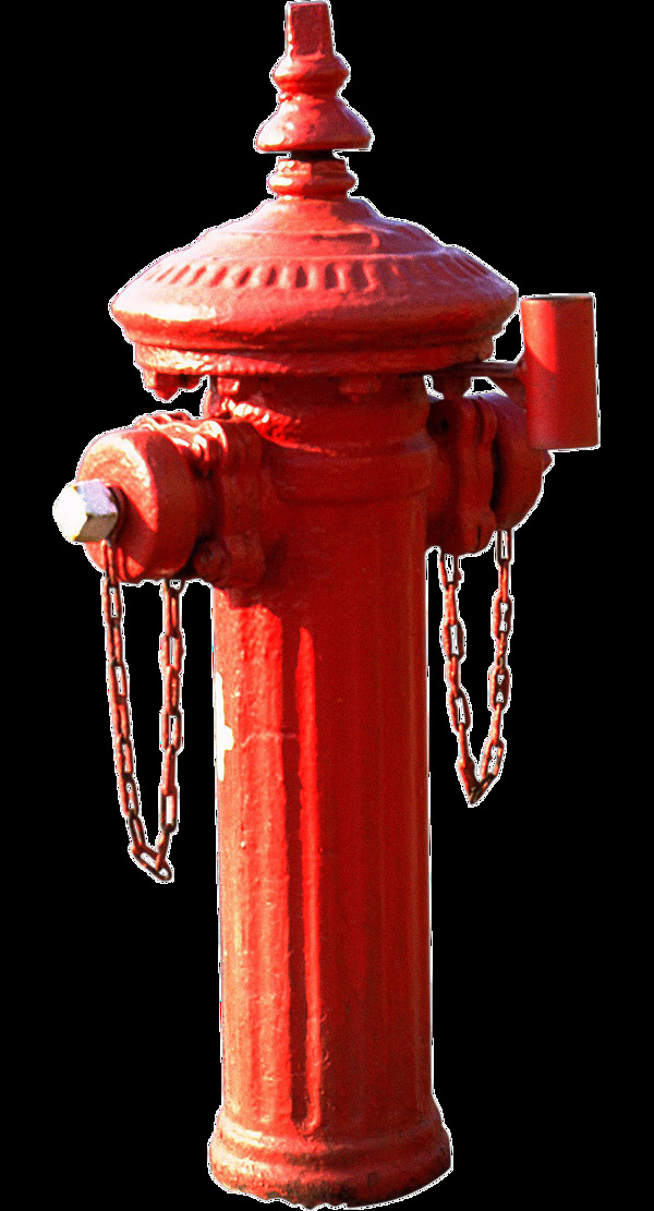 红色消防栓图片免抠png透明图层素材