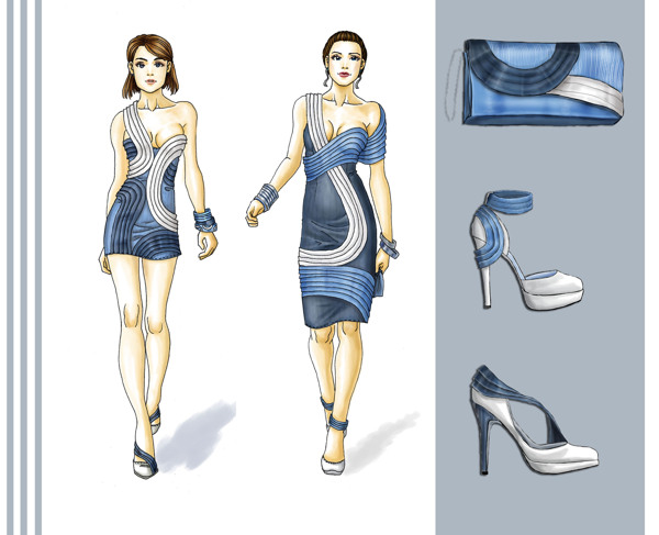 时尚连衣裙设计图
