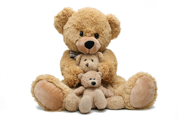 幸福玩具熊妈妈熊宝宝图片