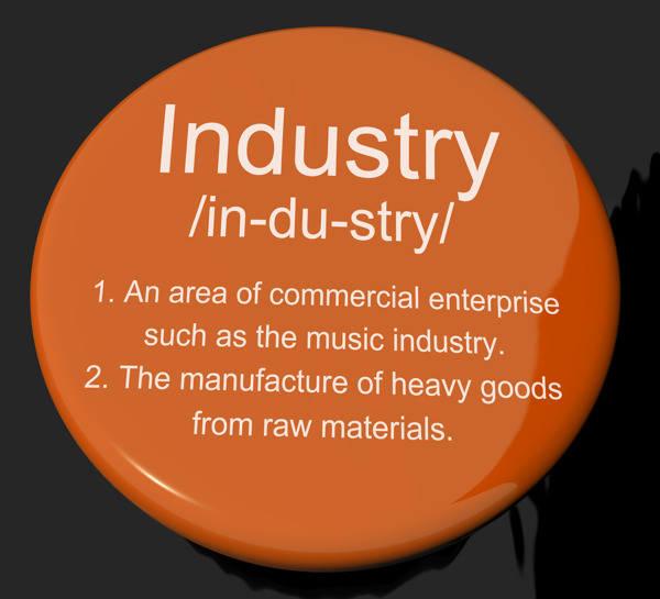 行业定义按钮显示工程施工或工厂