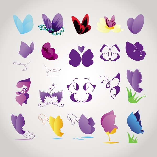蝴蝶logo图标图片