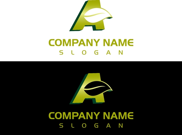 绿色字母logo