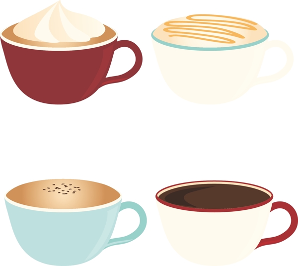 咖啡咖啡杯造型元素