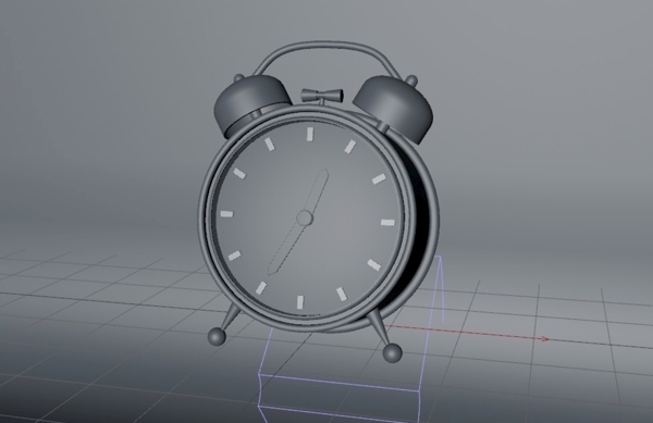 C4D闹钟模型