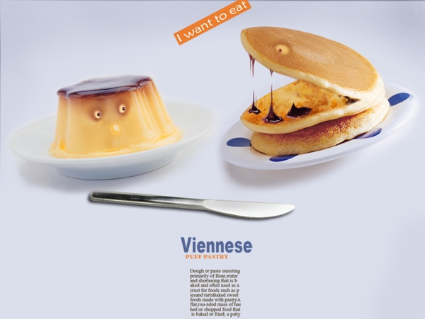 viennese蛋糕饼干创意海报图片
