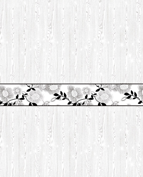 黑白菊花图片