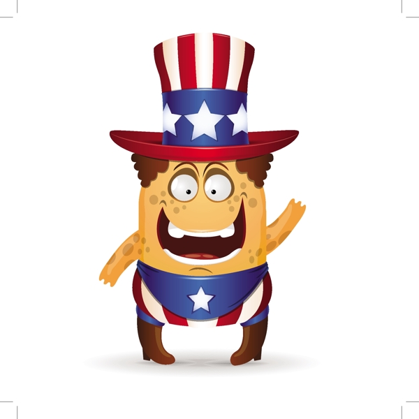 美国卡通庆祝独立日