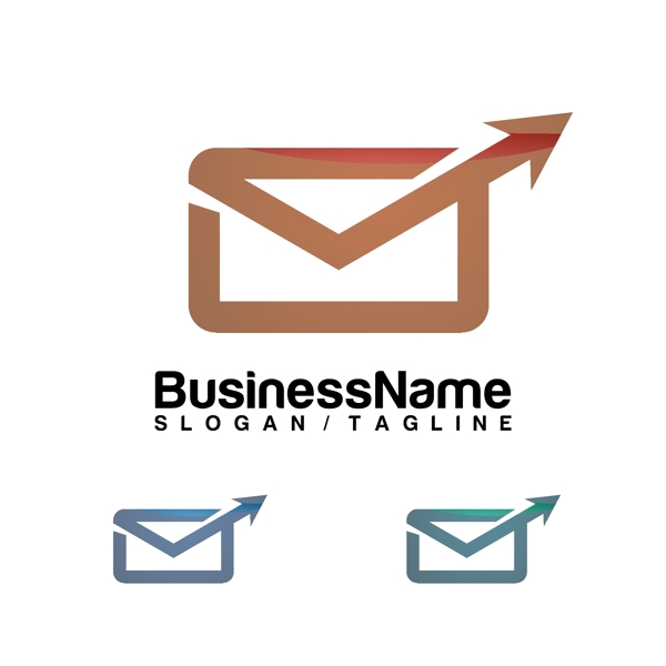 信封邮件商业logo标志