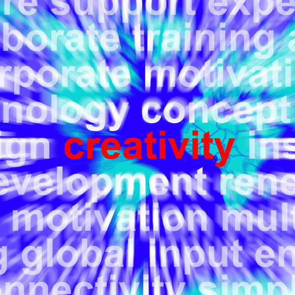 文字代表的创意和想象力创造力