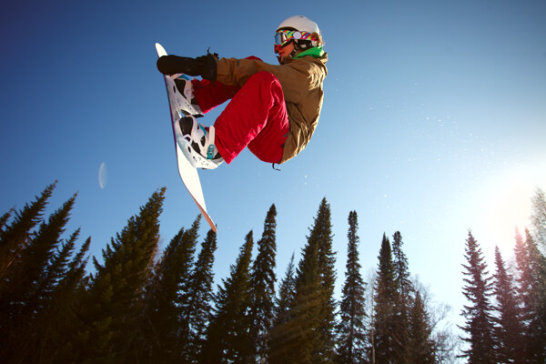 滑雪的人摄影图片