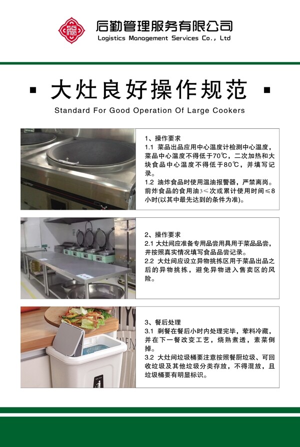 食堂机械设备操作规范图片