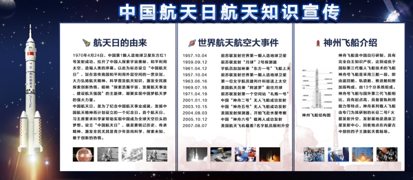 科技风东方红中国航天日社区宣传内容展