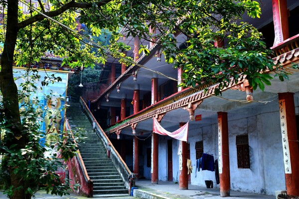 四川简阳弥陀寺风景