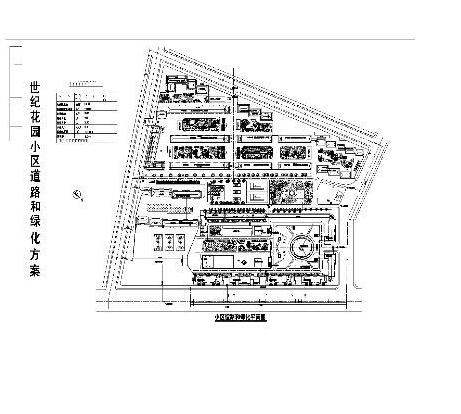 花园小区cad图