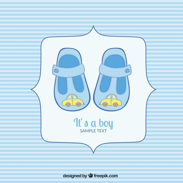 蓝宝宝沐浴卡的条纹风格