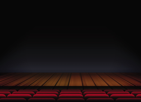 剧院木舞台暗色背景