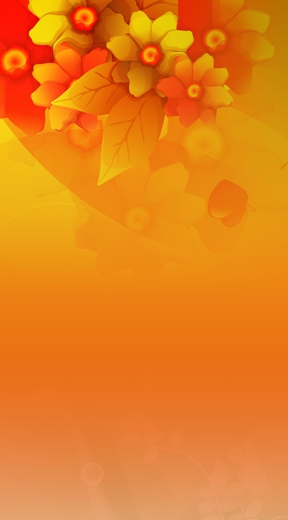 金秋橙色背景图片