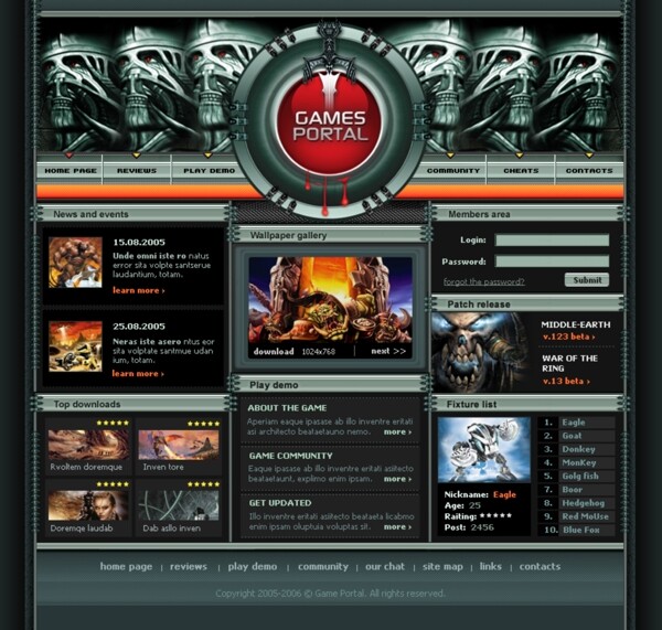 游戏网页图片