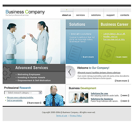 公司网站界面模板