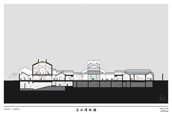 苏州博物馆剖面图图片