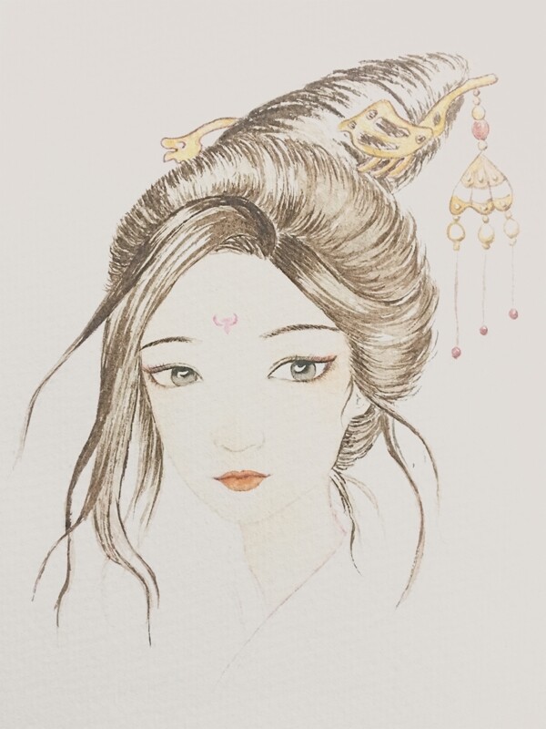 中国古代美女手绘