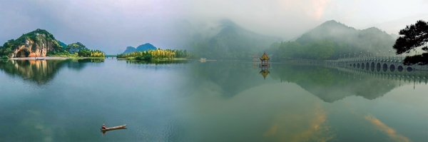 西湖仙境网站横幅背景