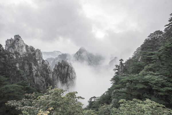 水墨黄山