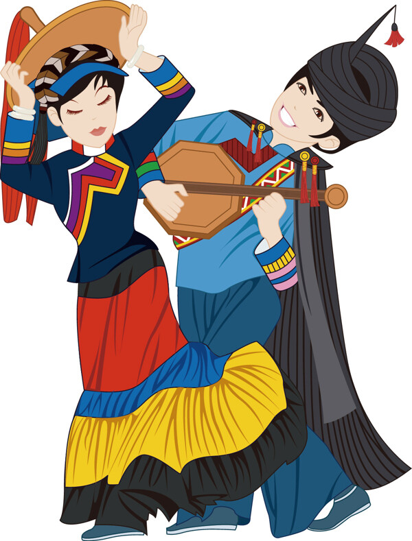 舞蹈彝族图片