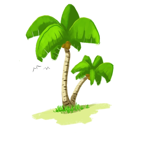 椰子树免抠元素