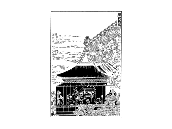 中国古人物线稿插画素材80