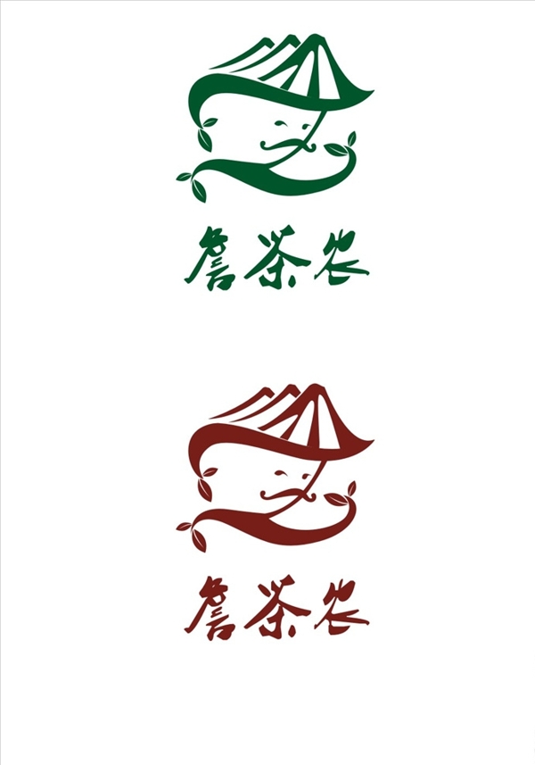 詹茶农logo设计