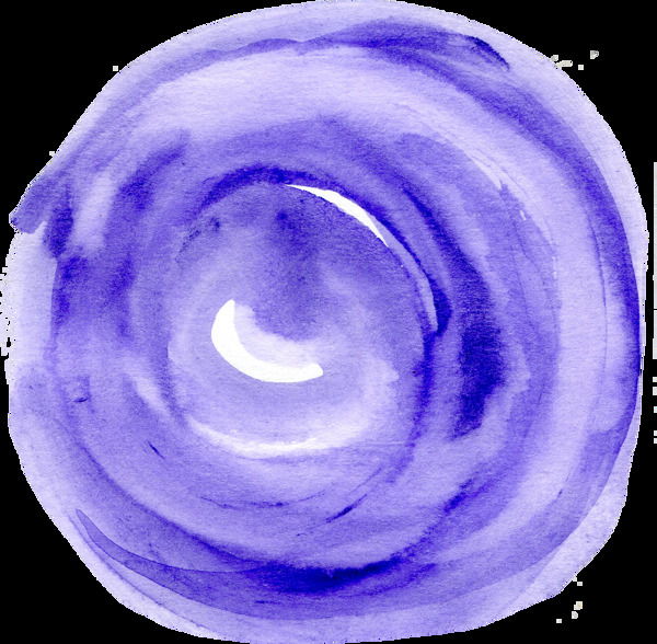 梦幻紫色圆盘透明素材